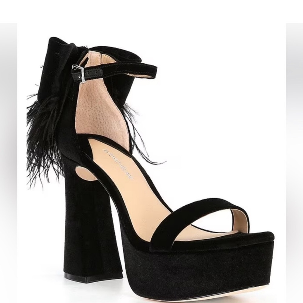 Antonio Melani Janie Velvet Platform Dress Sandals